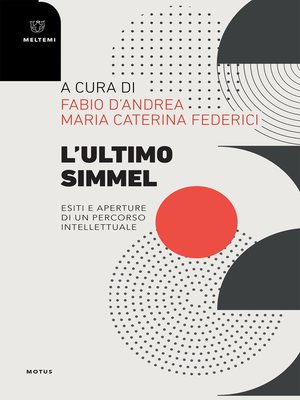 cover image of L'ultimo Simmel